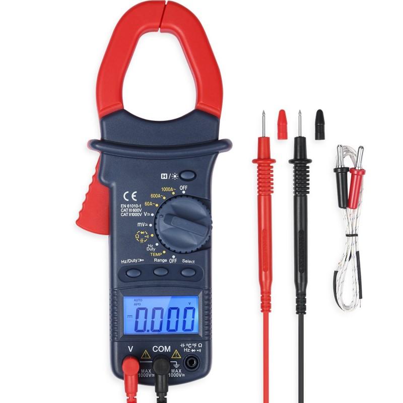 Digital Clamp Meter, Counts Multimeter Volt Meter with Manual and Auto Ranging