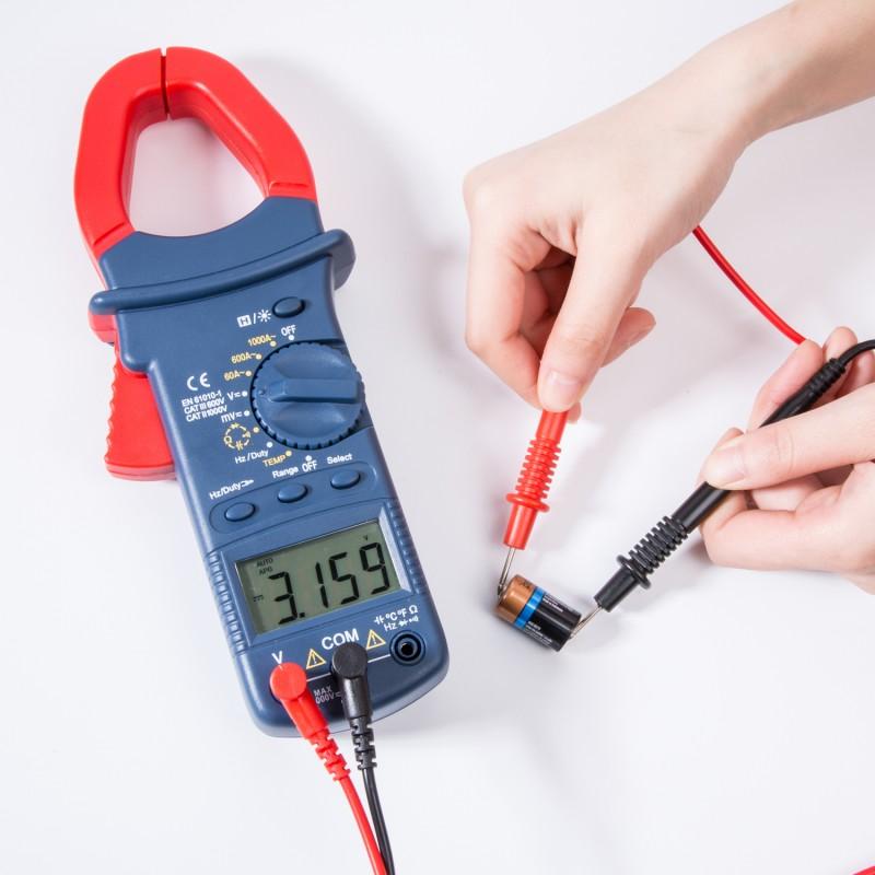 Digital Clamp Meter, Counts Multimeter Volt Meter with Manual and Auto Ranging