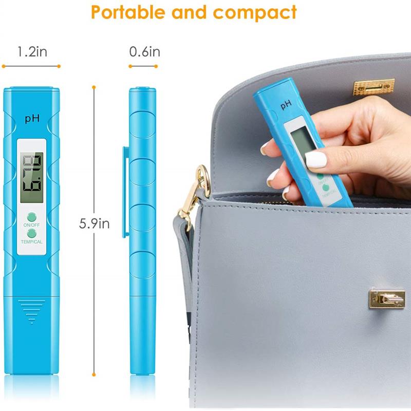 Digital PH Meter, 0.01 PH High Accuracy Water Quality Tester with 0-14 PH Measurement Range