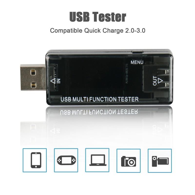 USB Safety Tester, Test Speed of Chargers, Cables, Capacity of Power Banks