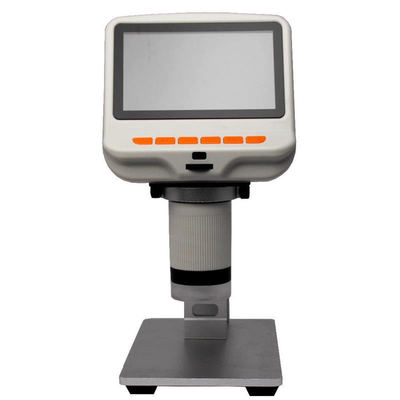 4.3 Inch 600X FHD 1080P Digital USB Microscope Built-in Display Slides Movable Block Fabrics Observation