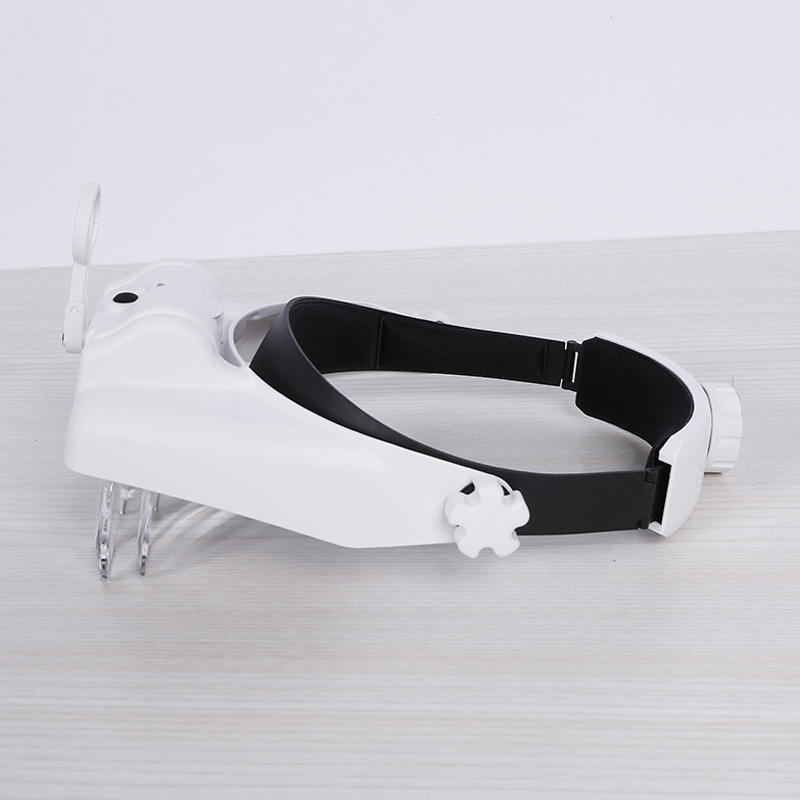 USB Rechargeable Magnifier Headband Magnifier With Illumination 3 LED Magnifier Lam