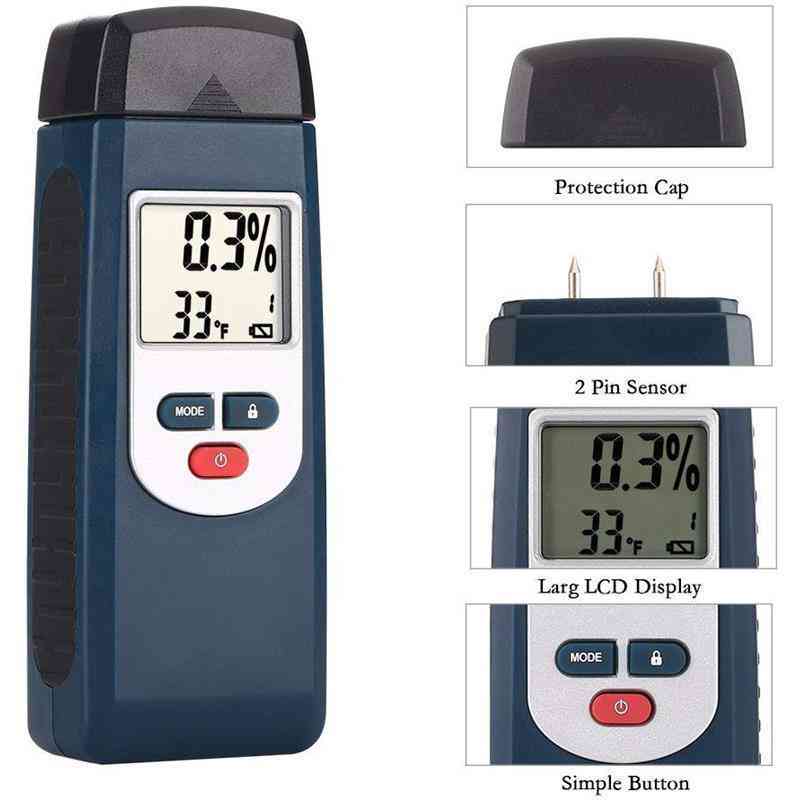 Wood Moisture Meter, Water Leak Detector and