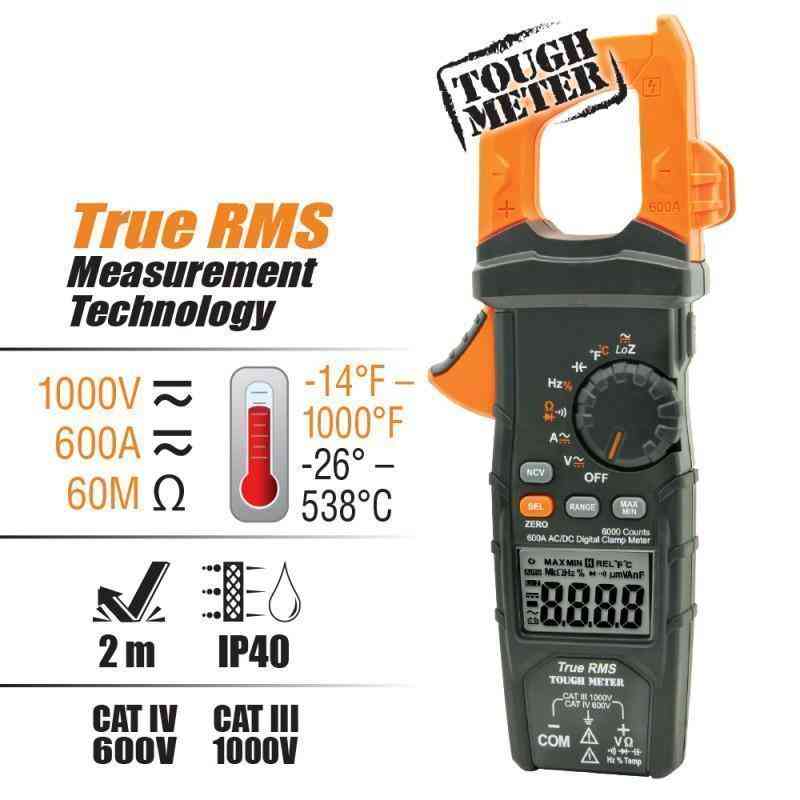 Digital Clamp Meter with AC/DC Auto-Ranging