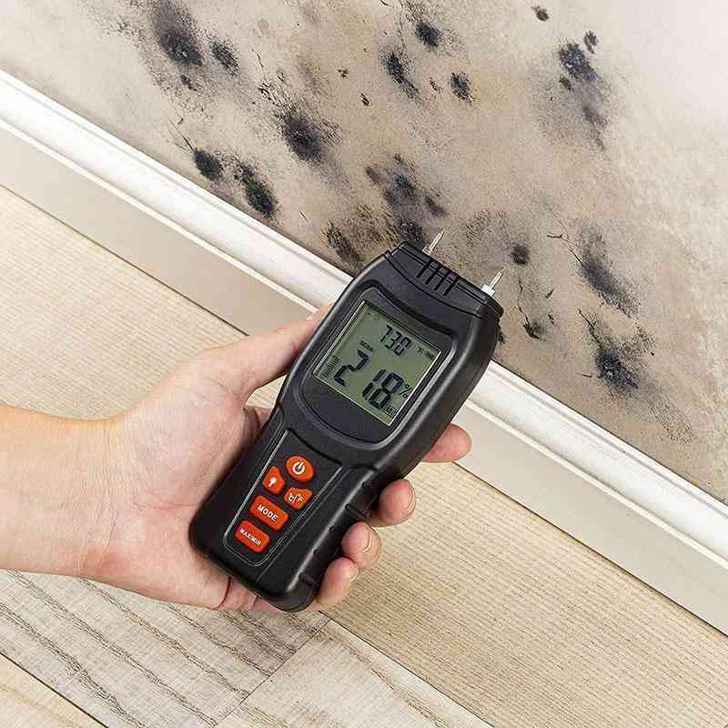 Digital Moisture Meter - Water Leak Detector and for Wood & Building Materials