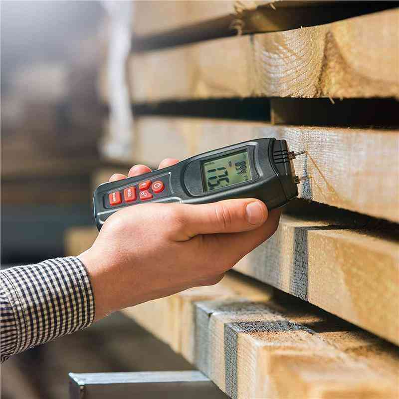 Digital Moisture Meter - Water Leak Detector and for Wood & Building Materials