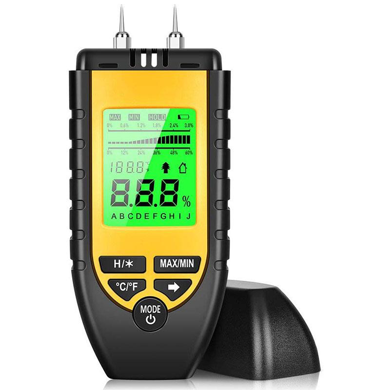 Wood Moisture Meter - Digital Moisture Detector Moisture Tester - (Yellow)