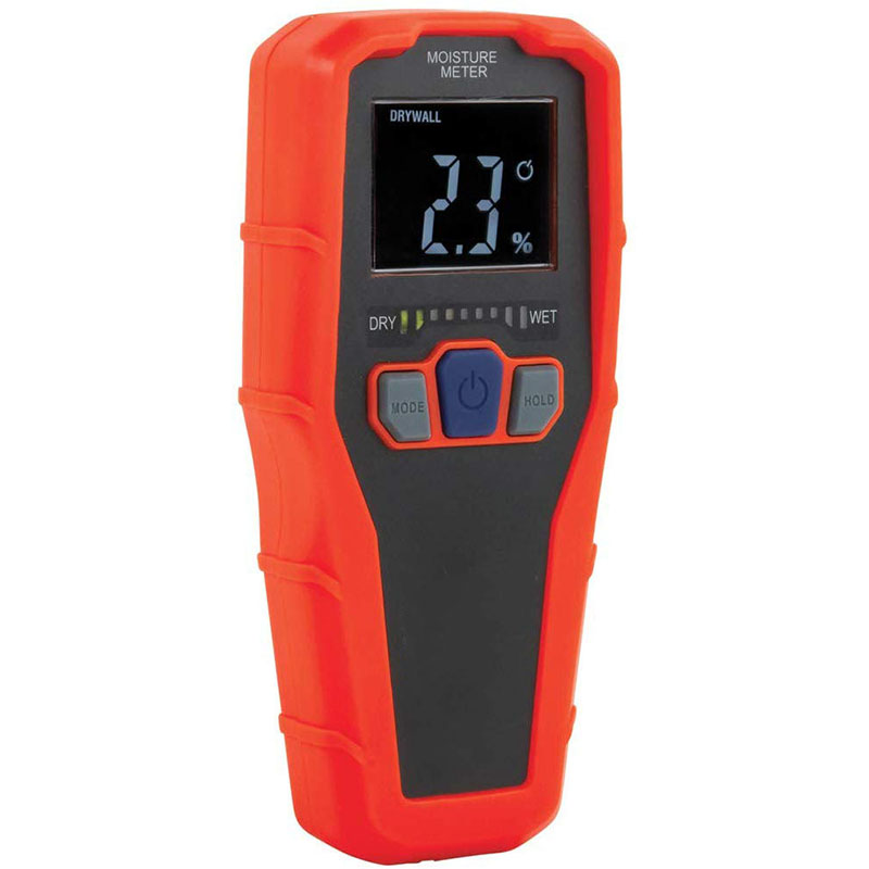 Pinless Moisture Meter for Non-Destructive Moisture Detection in Drywall, Wood, and Masonry