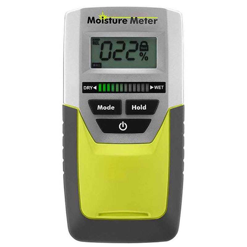 Digital LED Pinless Moisture Meter for Softwood, Drywall, and Masonry (9 Volt Battery Included)