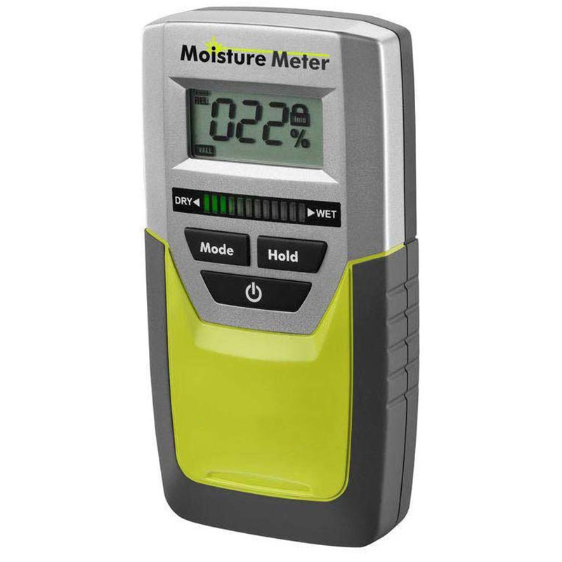 Digital LED Pinless Moisture Meter for Softwood, Drywall, and Masonry (9 Volt Battery Included)