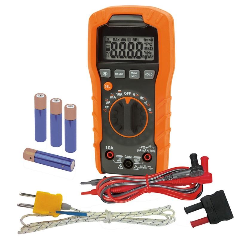 Digital Multimeter, Auto-Ranging, 600V