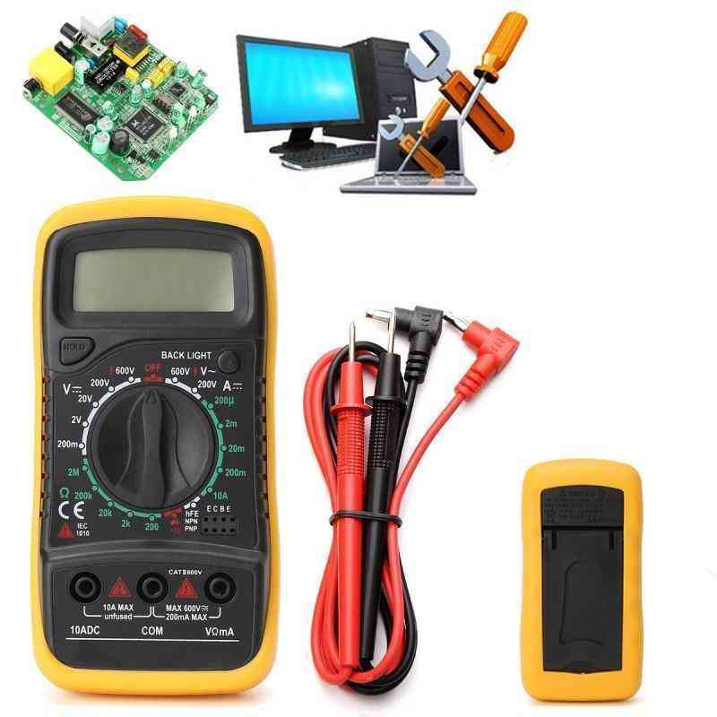 Electrical Digital Multimeter LCD Voltmeter Volt OHM Tester AC DC Multi Meter