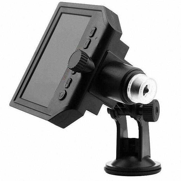 Digital Portable 1-600X 3.6MP Microscope Continuous Magnifier with 4.3inch HD LCD Display