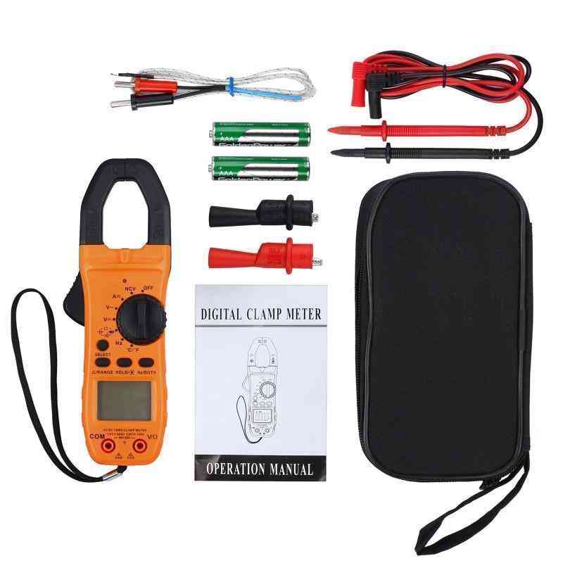 Digital Clamp Multimeter Digital Clamp Meter Tester Auto-Ranging LCD AC DC Voltmeter