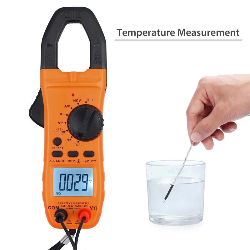 Digital Clamp Multimeter Digital Clamp Meter Tester Auto-Ranging LCD AC DC Voltmeter